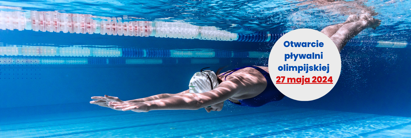 Baner: Otwarcie pływalni olimpijskiej 2024